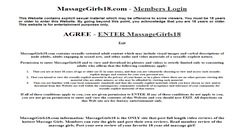 Desktop Screenshot of massagegirls18.com