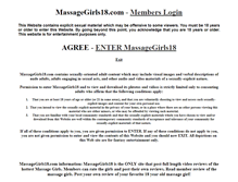 Tablet Screenshot of massagegirls18.com